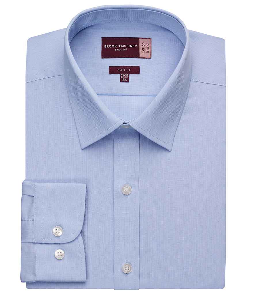 Brook Taverner Pisa Long Sleeve Slim Fit Shirt | Name Droppers ...