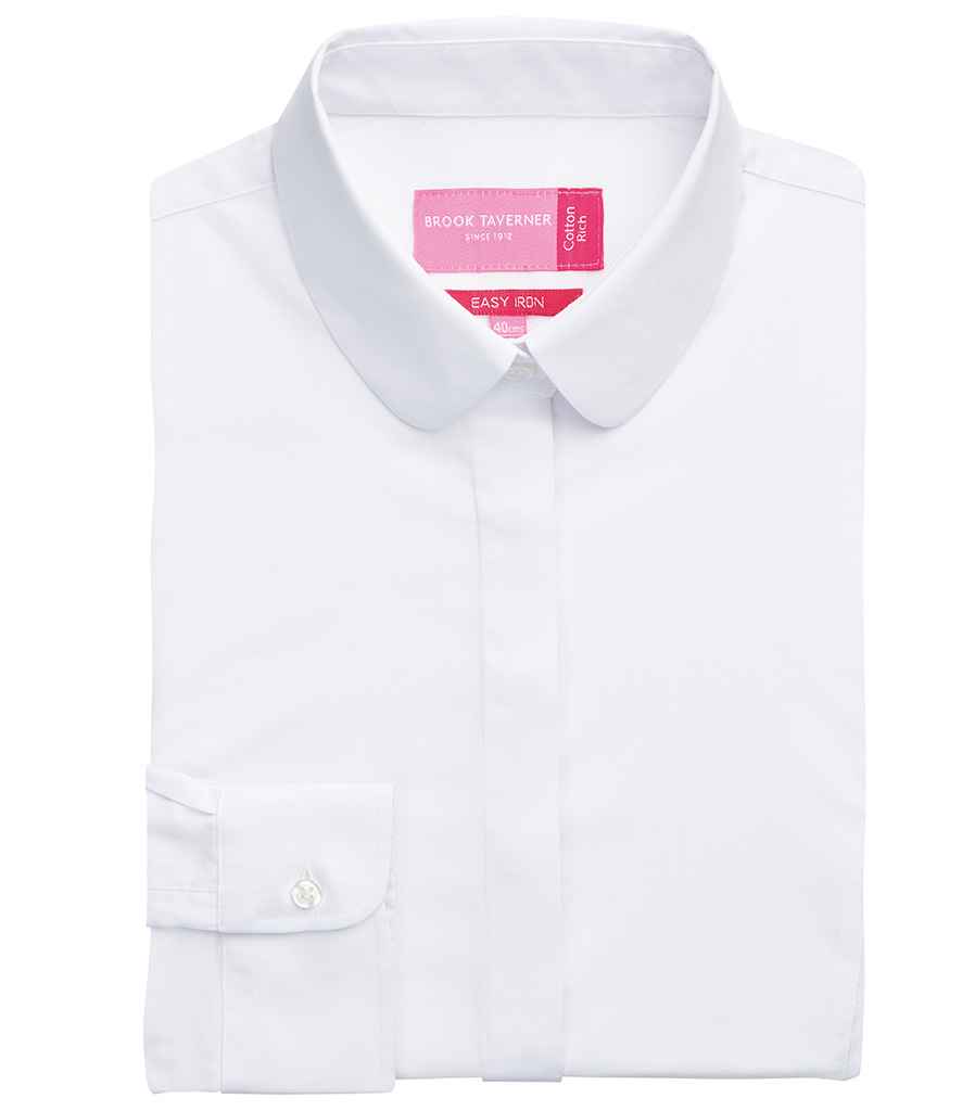 Brook Taverner Ladies Trevi Long Sleeve Poplin Shirt