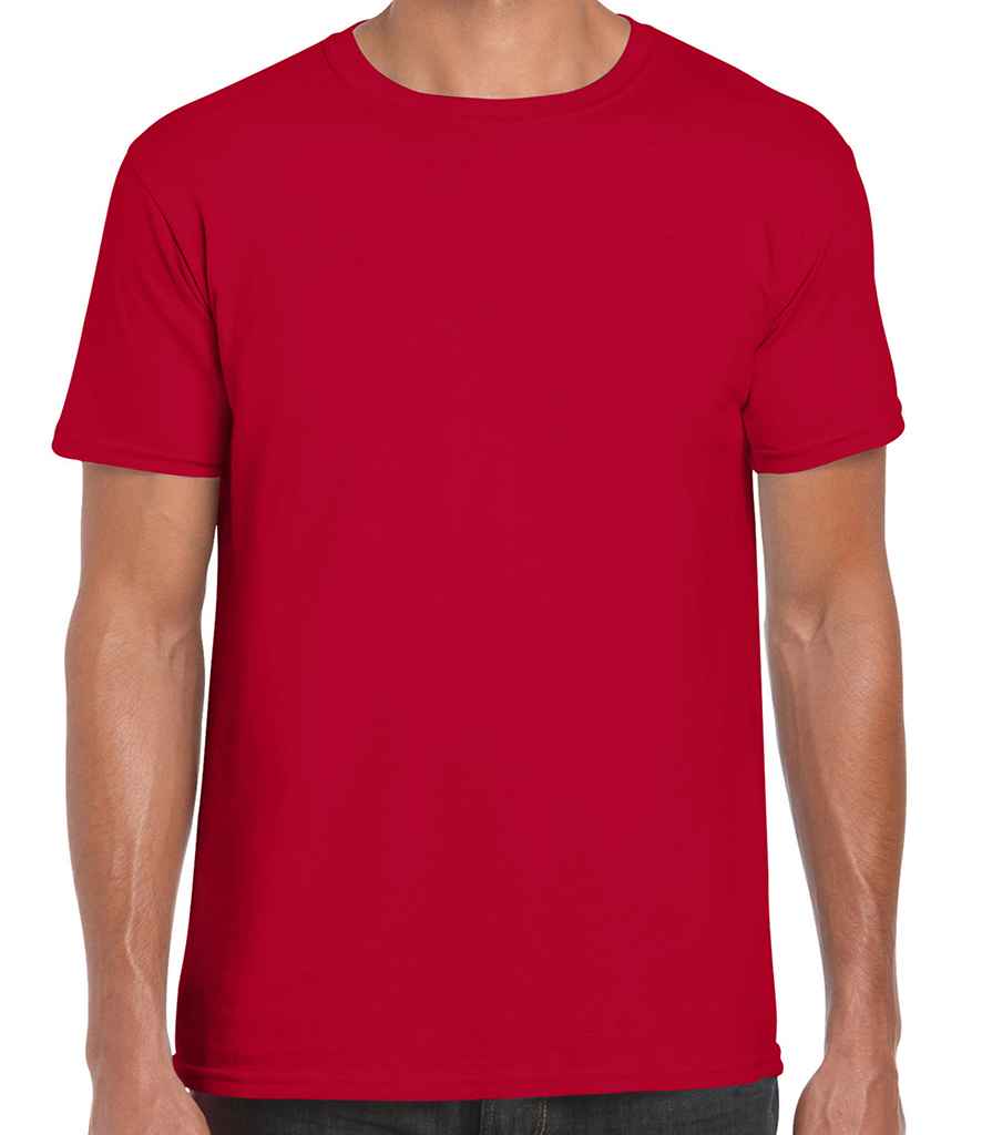 Gildan Ultra Cotton Maglietta Uomo Manica Corta – 100% Cotone, Colleto Senza Cuciture, Taglia L, Colore Nero/Marrone