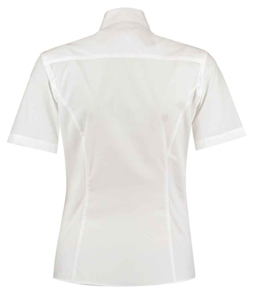 Kustom Kit Ladies Long Sleeve Mandarin Collar Shirt - Fire Label