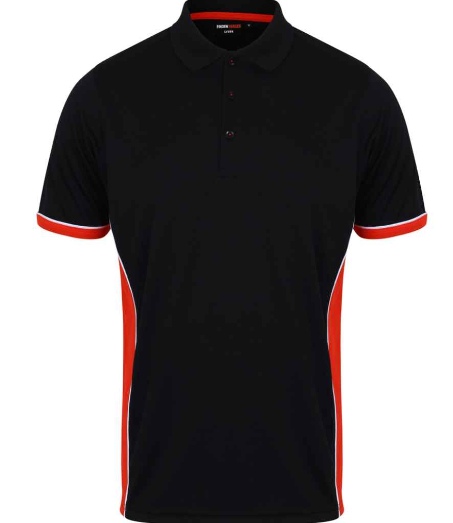 Finden + Hales Contrast Panel Polo Shirt